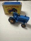 Ford Blue Tractor 39 Matchbox Lesney Car With Box All Original Good Shape