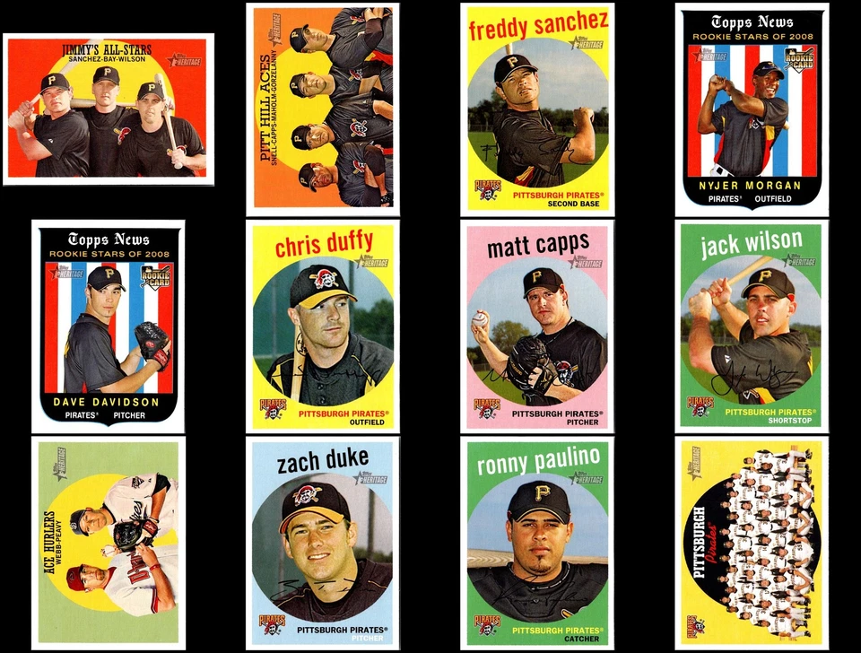 Lote de tarjetas 2008 Pittsburgh Pirates (100) - edición limitada - una verdadera declaración p... Foto 3 de 4