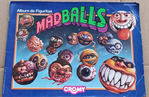 Vintage 80's MADBALLS Album Stickers CROMY ARGENTINA
