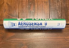 NEW YONEX Aerosensa 9 Badminton Goose Feather AS-9 Shuttlecock 1 Dozen SEALED
