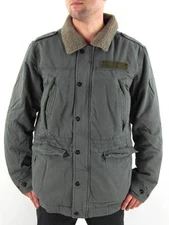 O'Neill Field Jacket Parka Winter Jacket Shelter Green Fleece Collar