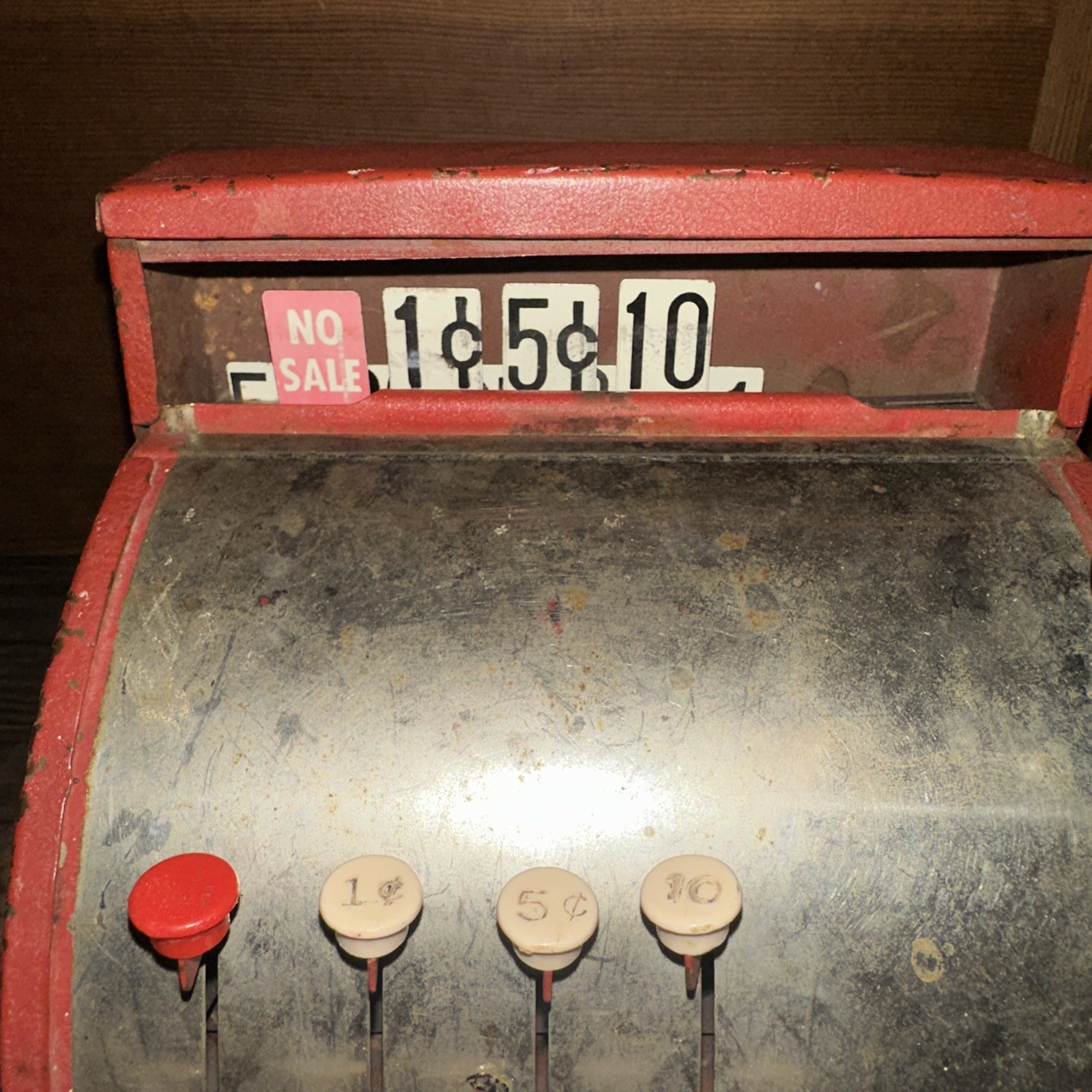 как выглядит VTG Tom Thumb Toy Cash Register  Western Stamping Co. Jackson, Mich. фото