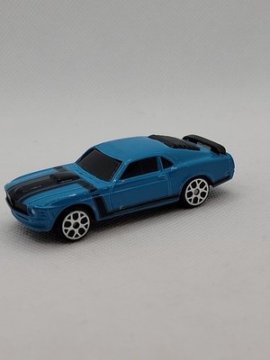 1970 Ford Mustang Boss 302 Maisto Blue 1/64 Loose Diecast