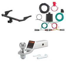 CURT Trailer Hitch Tow Package With 2in Receiver, Wiring, 45295 Ball Mount-13315