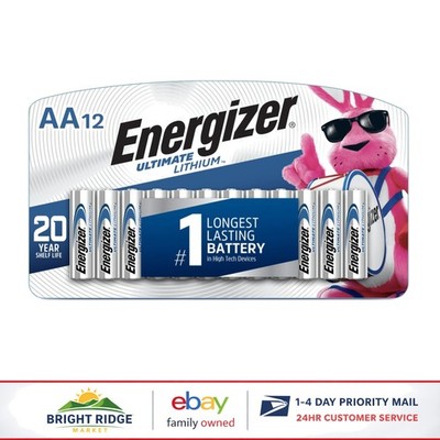12 Count Ultimate Lithium AA Batteries for Long Lasting Power & Performance