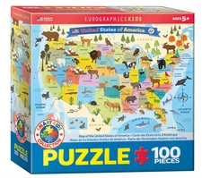 NEW Eurographics Kids Illustrated Map of Europe 100-Piece Puzzle – 19"x13"