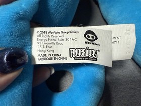 2018 FINGERLINGS HUGS PLUSH MONKEY BORIS BLUE SENSORY TOY INTERACTIVE WOWWEE