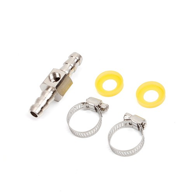 #ad 3 8quot; Fuel Line Fuel Pipe Pressure T Fitting Gauge Sensor Adapter Iron Repair Kit $13.09