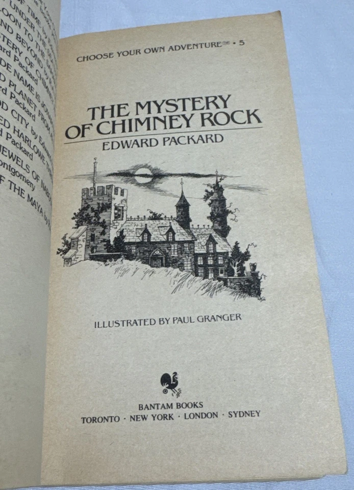 The Mystery of Chimney Rock Edward Packard Choose Your Own Adventure 5 CYOA 1981 - Image 4 of 4