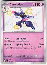 Ceruledge 162/091 Shiny Rare Paldean Fates Pokemon Holo on eBay