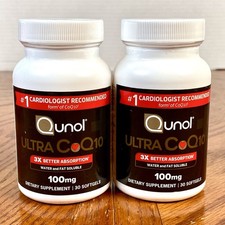 Qunol  Ultra CoQ10 100mg  3x Better Absorption  30 Softgels  Exp 12/2027