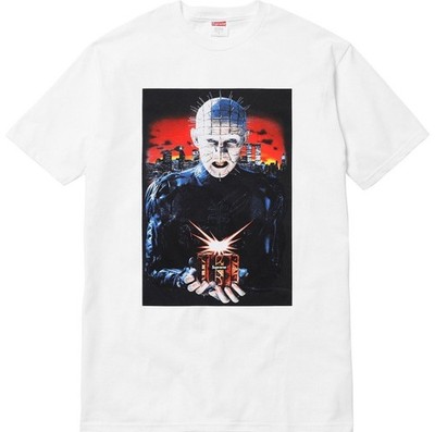 SUPREME Hellraiser HELL ON EARTH T Shirt White Large SS18 Tee 2018 Pinhead 