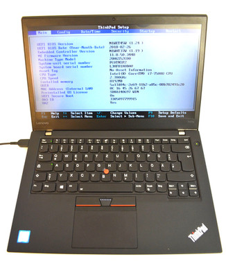 Lenovo ThinkPad T470s Laptop Intel Core i7-7500U, 8GB RAM, OHNE Festplatte