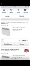 CREDA TPRIII 150E 1500W PANEL HEATER 7 DAY TIMER ECODESIGN