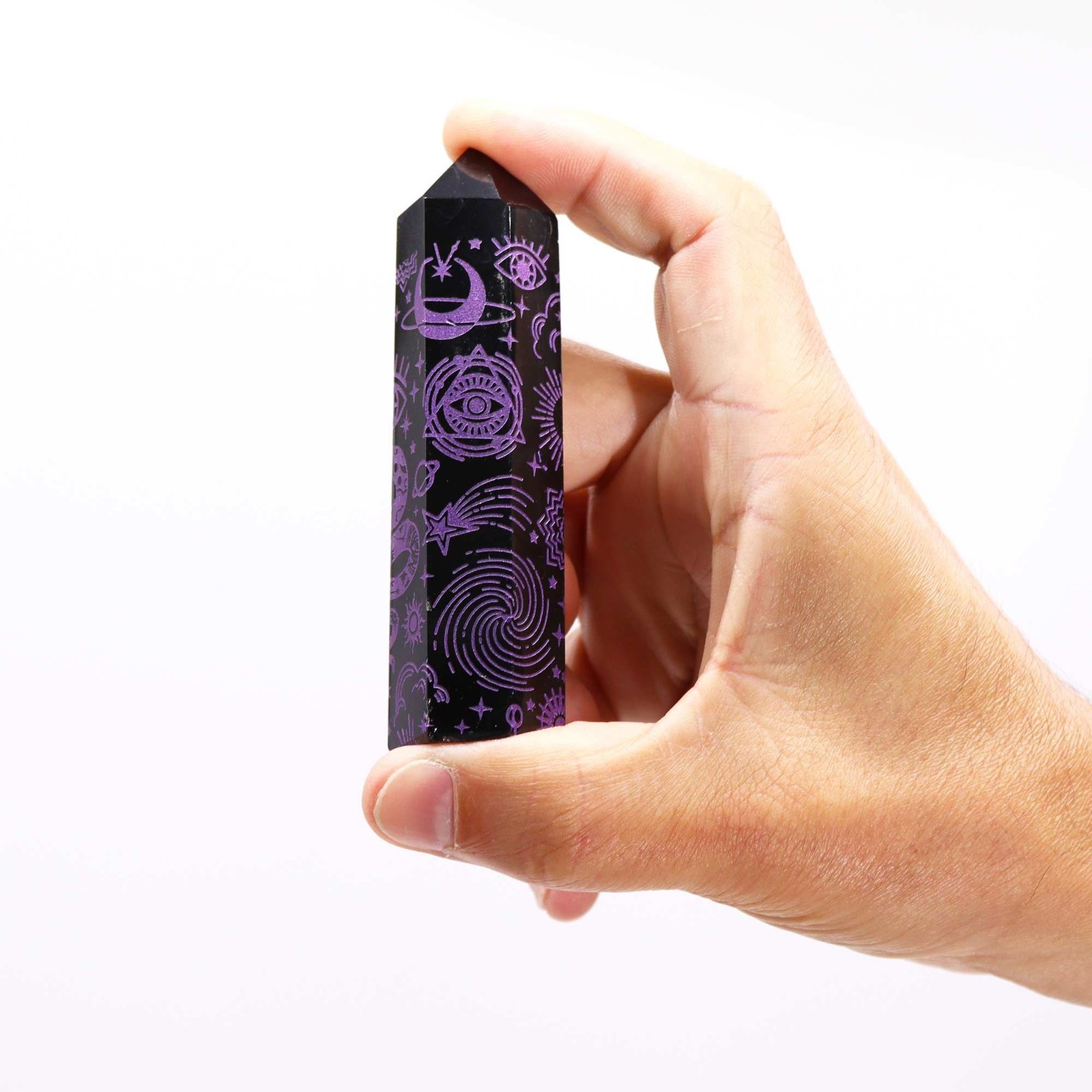 Kdmd Unisex Purple Black Obsidian Point - Mystic Story - Deep - Image 4