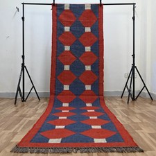Vintage Kilim Rug aztec kilim Runner Wool Jute Rug Southwestern Stair kilim rug