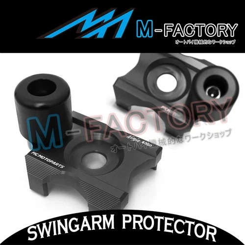 Black Billet Rear Axle Block Sliders Fit Kawasaki Ninja 400R 18-2019
