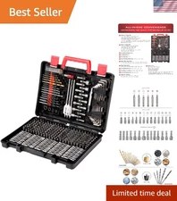 High-Speed 318-Piece Drill Bit & Screwdriver Set - Corrosion Resistant Quality