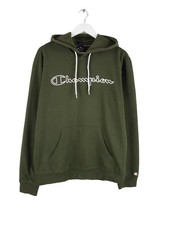 Champion ICONS Big Logo Print Hoodie Grün M Herren