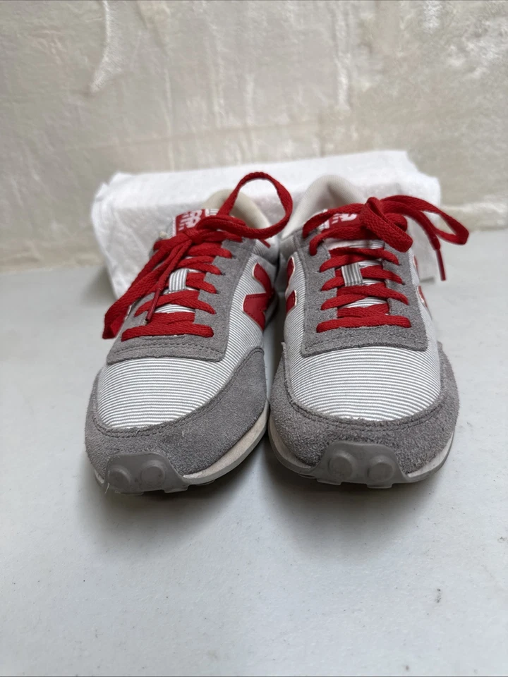 New Balance Shoes Womens 9 - WL410SFC Suede Red & Gray Running Sneakers (stains) - Image 3 of 4