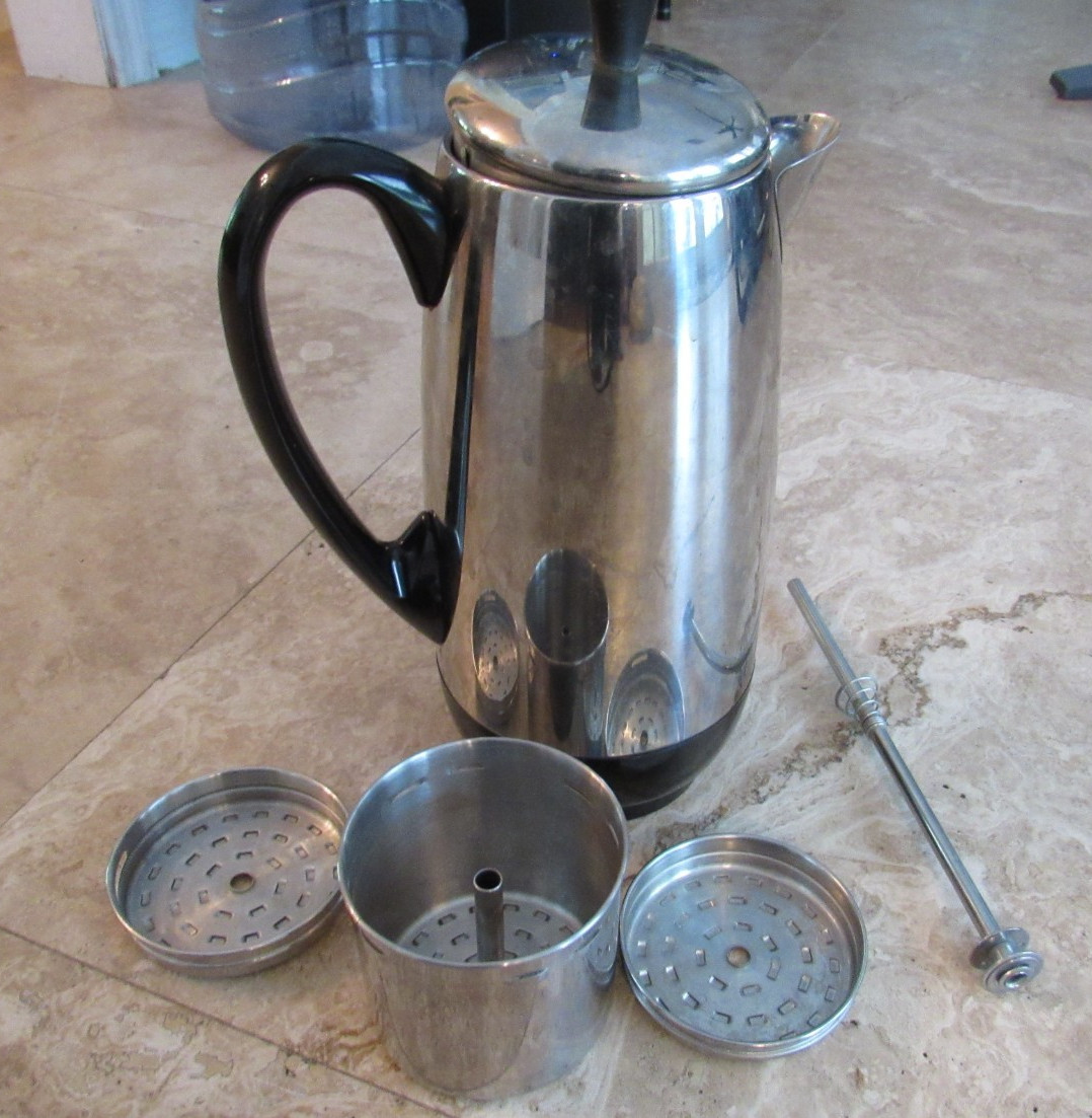 Faberware Superfast automatic 12 cup coffee maker, model FCP 412, no cord