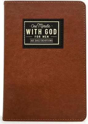 One minute WITH GOD for men, 365 days of daily prayer brown book,2026 Mens Daily