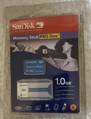 SanDisk Memory Stick PRO Duo 1.0GB MagicGate Adapter for Sony PSP SDMSPD-1024-A 