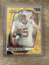2025 Panini Prizm Draft Picks Christian McCaffrey #194 Gold Ice Prizm Stanford
