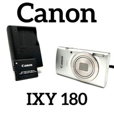 Canon IXY 180 Silver Compact Digital Camera Tested Working Seller Japan