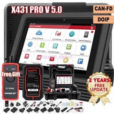 LAUNCH X431 Pro V5.0 V+ Car OBD2 Bidirectional Diagnostic ScannerTool ECU Coding