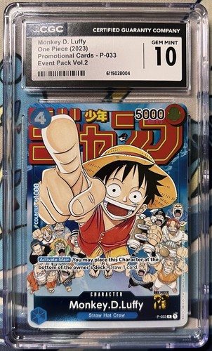Monkey.D.Luffy (Event Pack Vol. 2) graded CGC 10 for sale on eBay