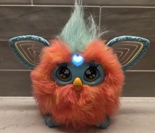 Furby Coral Talking Interactive Pet 2023 Light Up Ears TESTED Hasbro NO BOX Teal
