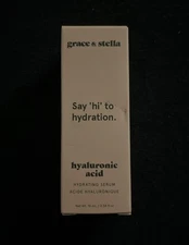 GRACE & STELLA Hyaluronic Acid Serum 10 ml 0.34 fl oz New In Box SEALED