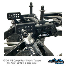 V2 Rear Comp Shock Towers (fits Axial  SCX10 ...