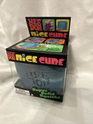 NeeDoh Nice Cube - Super Solid Squish! (Blue) - Schylling New/Factory Sealed!