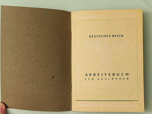 WW2 Germania.  LIBRO DI LAVORO TEDESCO PER STRANIERI 1943 - Foto 3 di 17