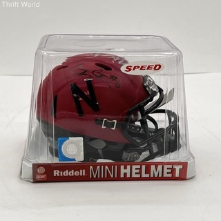 NCAA College Football Nebraska Huskers Riddell Speed Mini Helmet Autographed