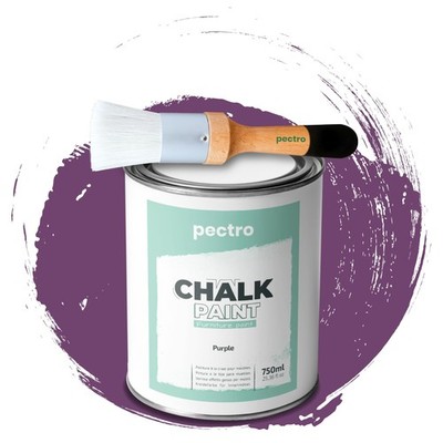 Pack Chalk Paint for Furniture 750ml + Painting Brush Special for Chalk Paint Furniture...
