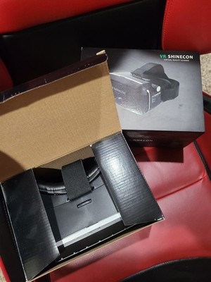 VR Shinecon Smartphone VR Headset Virtual Reality Glasses, Black