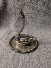 Sebastian 925 Silver Ring Tanzanite Bluish Violet 1.50ct Cluster Certified