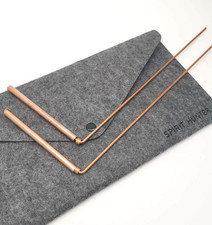 99.9 Copper Dowsing Rod- 2PCS Divining Rods with Bag - Detect Gold, Water, Ghos