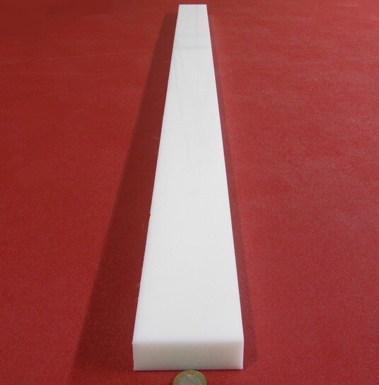 Hdpe White Square Bar 1.0" Thick x 3.0" Wide x 48" Long eBay
