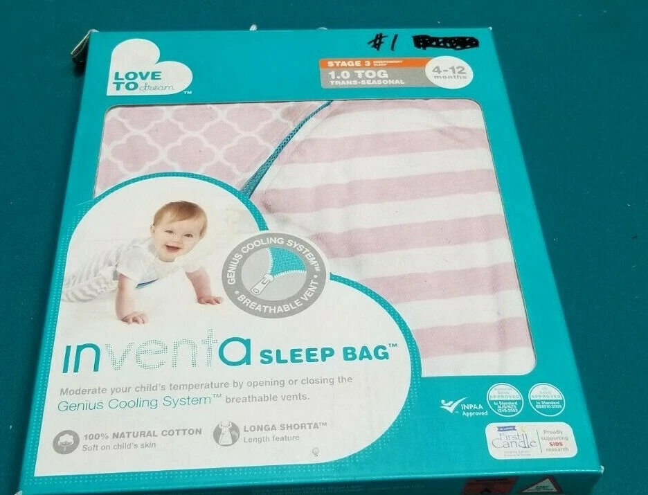 Saco de dormir Love To Dream Inventa, 1,0 Tog 4-12 ¡LEER!! Foto 4 de 4