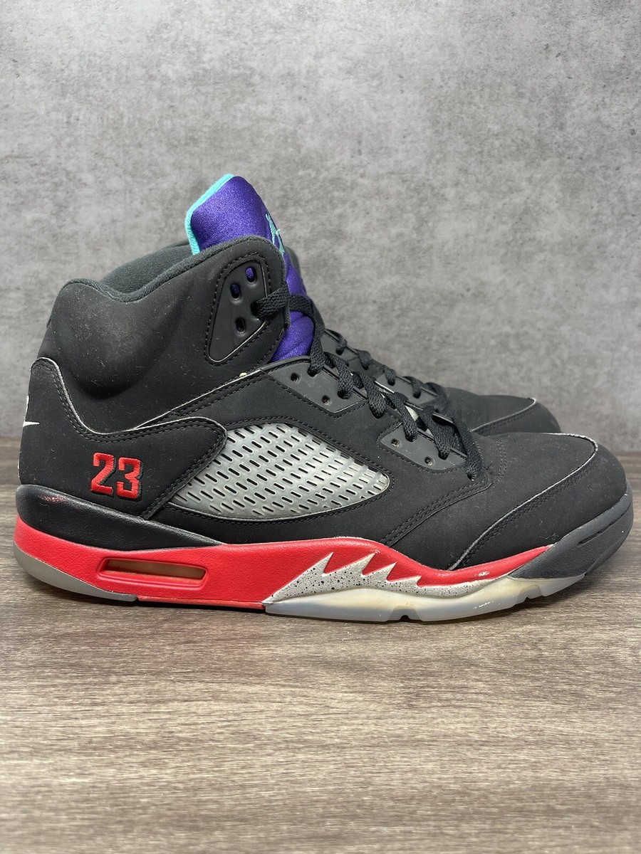 Air Jordan 5 Top 3 Size 13 Mens Nike Retro Black Red 2020 CZ1786  