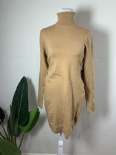 Express Ribbed Turtleneck Long Sleeve Mini Sweater Dress, Size Small