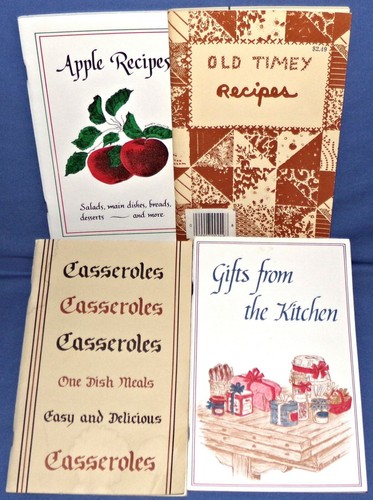 Cookbooks Paperbacks 1981 1982 1983 1986 HTF 4 Unique Books Apples & Kitchen  - Picture 1 of 2