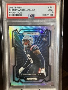 Christian Gonzalez 2023 Prizm Silver Rookie Variation PSA 9 MINT
