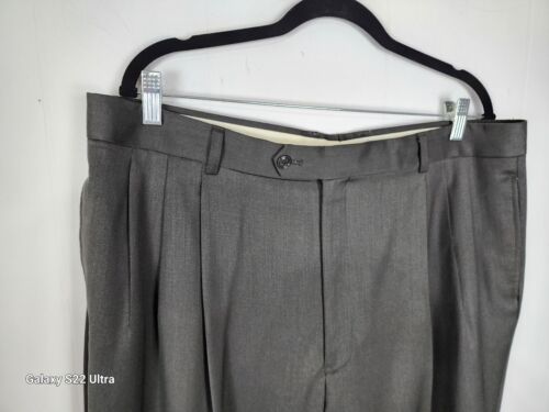 Jones New York Men's Sz 39W Green Color 100% Wool Pleated Slacks Pants S51 - Picture 19 of 24