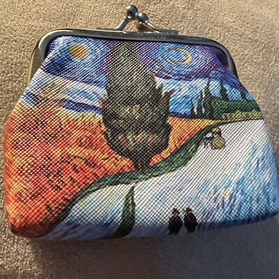 Love This Van Gough  Road With Cypress Trees  Coin Purse  Change Purse