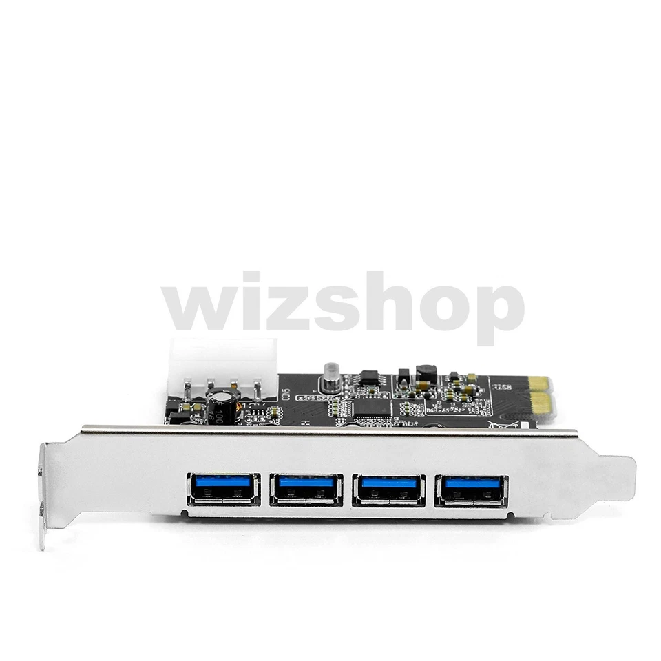 Scheda di espansione 4 porte USB 3.0 interfaccia PCI Express Superspeed 5Gbit/s - Immagine 2 di 3